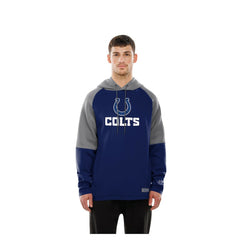 Combine Authentic Color Block Raglan Pullover Hoodie - Indianapolis Colts