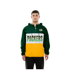 Ripstop Quarter-Zip Hooded Windbreaker - Green Bay Packers