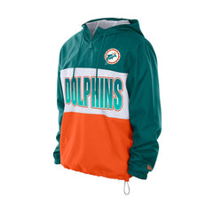 Ripstop Quarter-Zip Hooded Windbreaker - Miami Dolphins