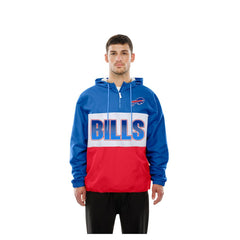 Ripstop Quarter-Zip Hooded Windbreaker - Buffalo Bills
