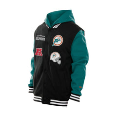 Full-Snap Fleece Hoodie Jacket - Miami Dolphins