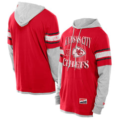 Twofer Layered Long Sleeve Hoodie T-Shirt - Kansas City Chiefs