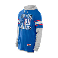 Twofer Layered Long Sleeve Hoodie T-Shirt - New York Giants