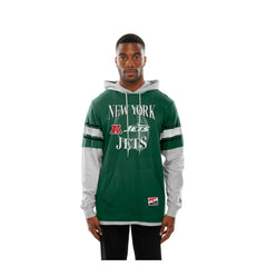Twofer Layered Long Sleeve Hoodie T-Shirt - New York Jets