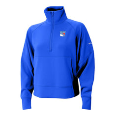NHL Blue New York Rangers Columbia Women's Wickhams Hills Raglan Omni-Wick Half-Zip Pullover