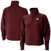 NHL Maroon Colorado Avalanche Columbia Women's Wickhams Hills Raglan Omni-Wick Half-Zip Pullover