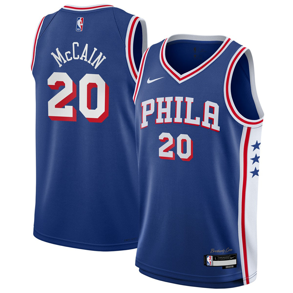 NBA Jared McCain Philadelphia 76ers Youth Swingman Jersey