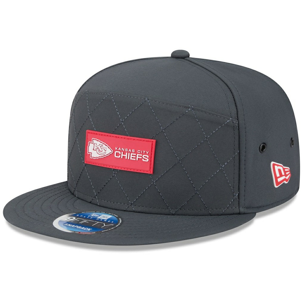 2025 Sideline Cold Weather Split Panel 9FIFTY Snapback Hat - Kansas City Chiefs