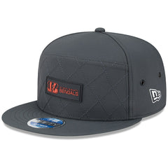 2025 Sideline Cold Weather Split Panel 9FIFTY Snapback Hat - Cincinnati Bengals
