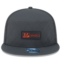 2025 Sideline Cold Weather Split Panel 9FIFTY Snapback Hat - Cincinnati Bengals
