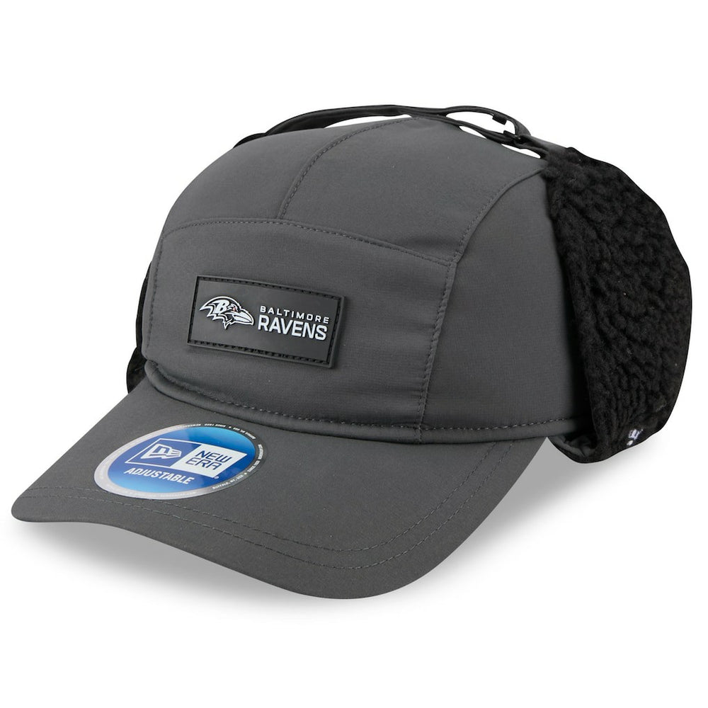 2025 Sideline Cold Weather Runner Dog Ear Adjustable Hat - Baltimore Ravens