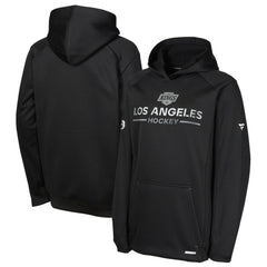 NHL Black Los Angeles Kings Fanatics Youth Authentic Pro Rink Raglan Hoodie