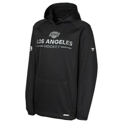 NHL Black Los Angeles Kings Fanatics Youth Authentic Pro Rink Raglan Hoodie