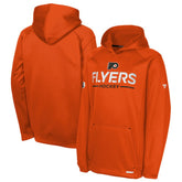 NHL Orange Philadelphia Flyers Fanatics Youth Authentic Pro Rink Raglan Hoodie