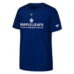 NHL Blue Toronto Maple Leafs Fanatics Youth Authentic Pro Wordmark T-Shirt