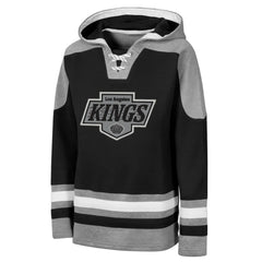 NHL Black Los Angeles Kings Outerstuff Youth Ageless Must Have Home V-Neck Hoodie