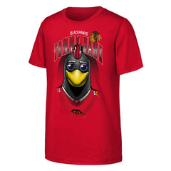 NHL Red Chicago Blackhawks Outerstuff Youth Mascot Highlight T-Shirt
