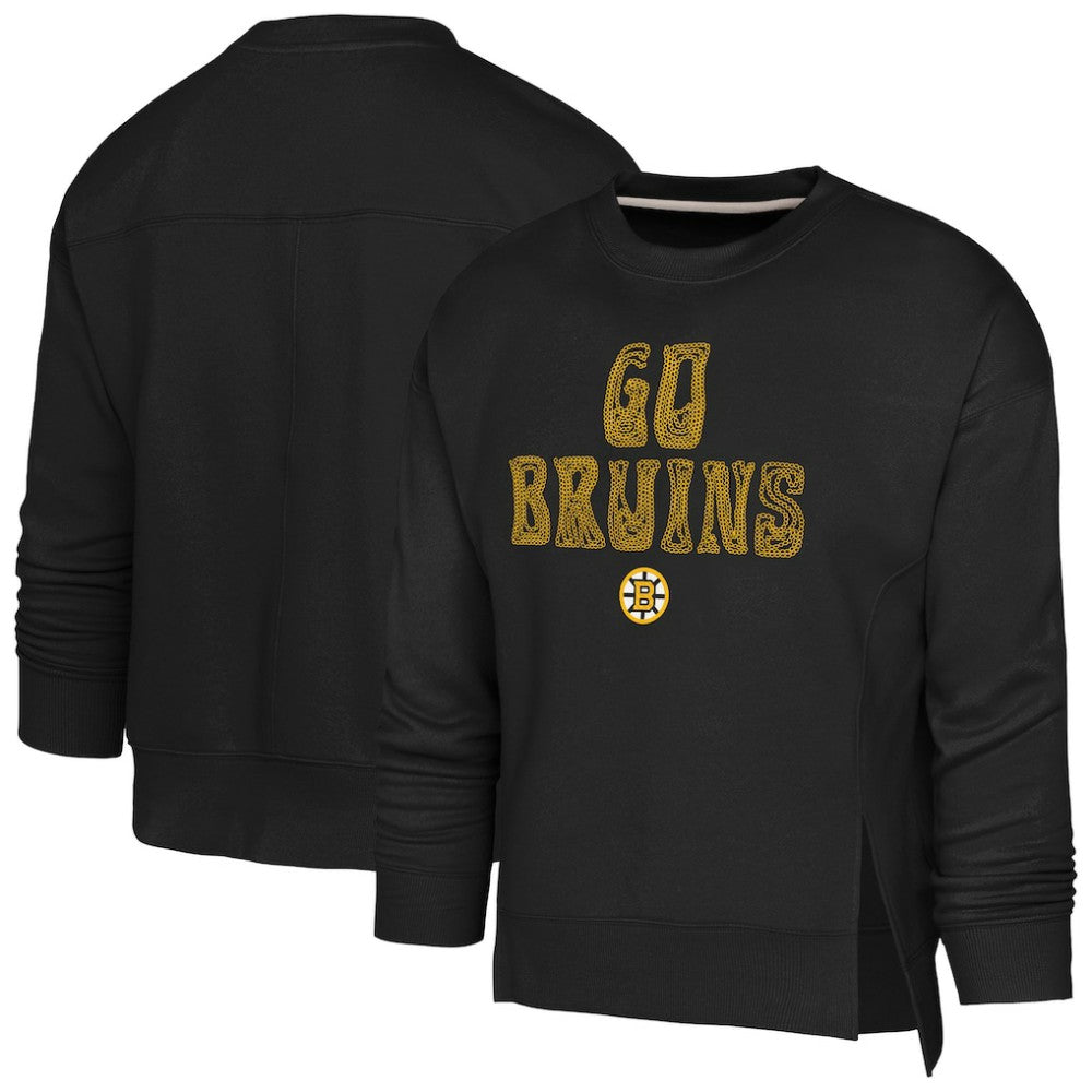 NHL Black Boston Bruins Outerstuff Girls Youth Game Love Sweatshirt