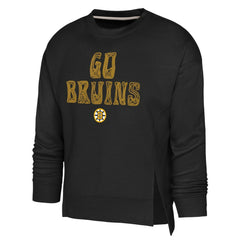NHL Black Boston Bruins Outerstuff Girls Youth Game Love Sweatshirt