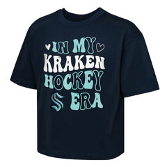 NHL Deep Sea Blue Seattle Kraken Outerstuff Girls Youth In My Era Boxy T-Shirt