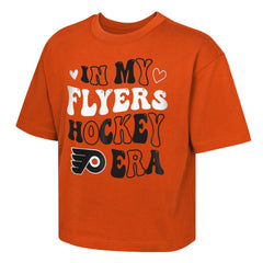 NHL Orange Philadelphia Flyers Outerstuff Girls Youth In My Era Boxy T-Shirt