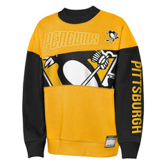 NHL Gold/Black Pittsburgh Penguins Outerstuff Youth Impact Player Sweatshirt