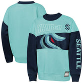 NHL Light Blue/Deep Sea Blue Seattle Kraken Outerstuff Youth Impact Player Sweatshirt