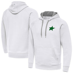 NHL White Dallas Stars Antigua St. Patrick's Day Victory Pullover Hoodie