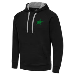 NHL Black Dallas Stars Antigua St. Patrick's Day Victory Pullover Hoodie
