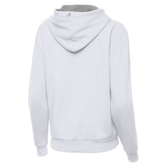 NHL White New York Rangers Antigua Women's St. Patrick's Day Victory Pullover Hoodie