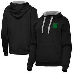 NHL Black New York Rangers Antigua Women's St. Patrick's Day Victory Pullover Hoodie