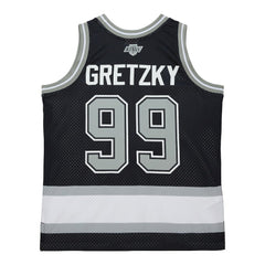 NHL Black Wayne Gretzky Los Angeles Kings Mitchell & Ness Unisex Maxxed Out Fashion Basketball Jersey