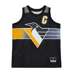 NHL Black Mario Lemieux Pittsburgh Penguins Mitchell & Ness Unisex Maxxed Out Fashion Basketball Jersey