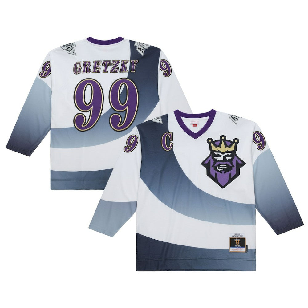 NHL White Wayne Gretzky Los Angeles Kings Mitchell & Ness 1995-96 Power Play Jersey