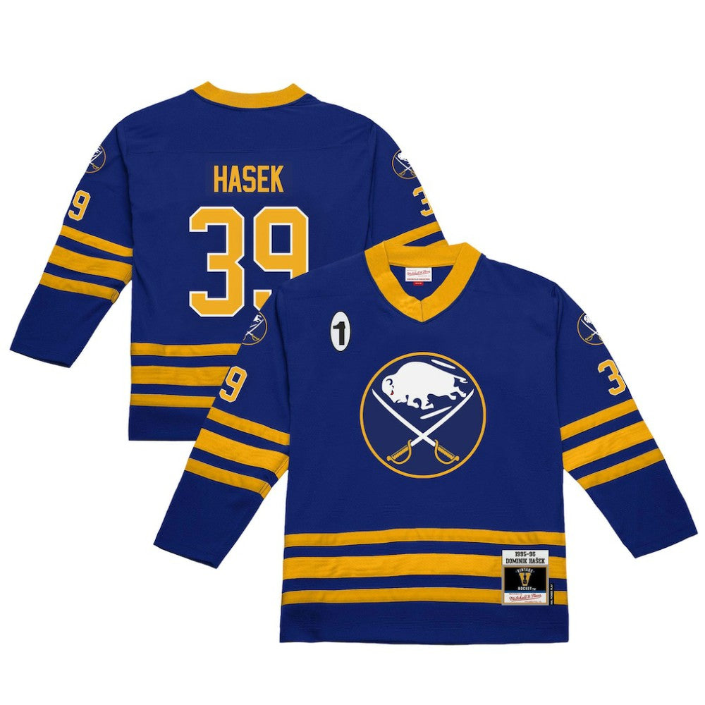 NHL Royal Dominik Hasek Buffalo Sabres Mitchell & Ness 1995-96 Power Play Jersey