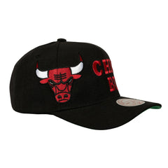 NBA Chicago Bulls Busted Logo Wordmark Wrap-Around Pro Pinch Adjustable Hat