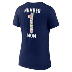 Women's Floral Number 1 Mom V-Neck T-Shirt - Dallas Cowboys