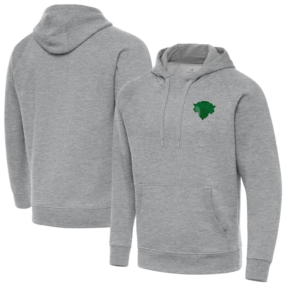 NBA New York Knicks Antigua St. Patrick's Day Victory Raglan Pullover Hoodie
