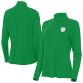 NBA Sacramento Kings Antigua Women's St. Patrick's Day Intent Quarter-Zip Top