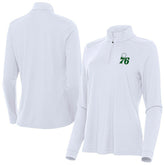 NBA Philadelphia 76ers Antigua Women's St. Patrick's Day Intent Quarter-Zip Top