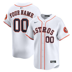 MLB Houston Astros Nike Home Limited Custom Jersey
