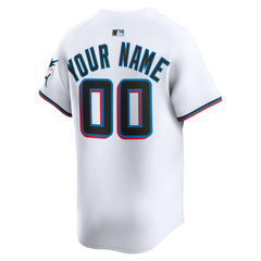 MLB Miami Marlins Nike Home Limited Custom Jersey