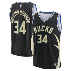 NBA Giannis Antetokounmpo Milwaukee Bucks Fast Break Replica Player Jersey