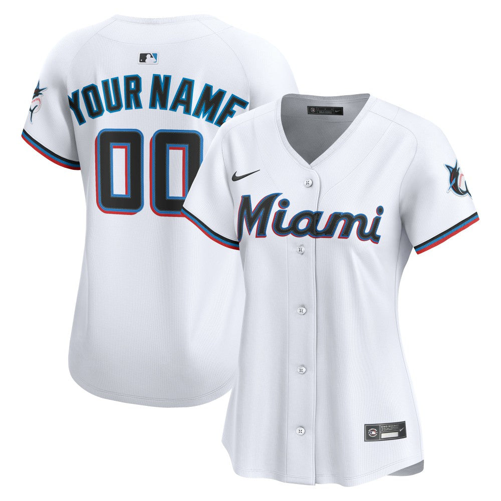 MLB Miami Marlins Nike Women's Home Limited Custom Jersey