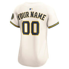 MLB Milwaukee Brewers Nike Women's Home Limited Custom Jersey