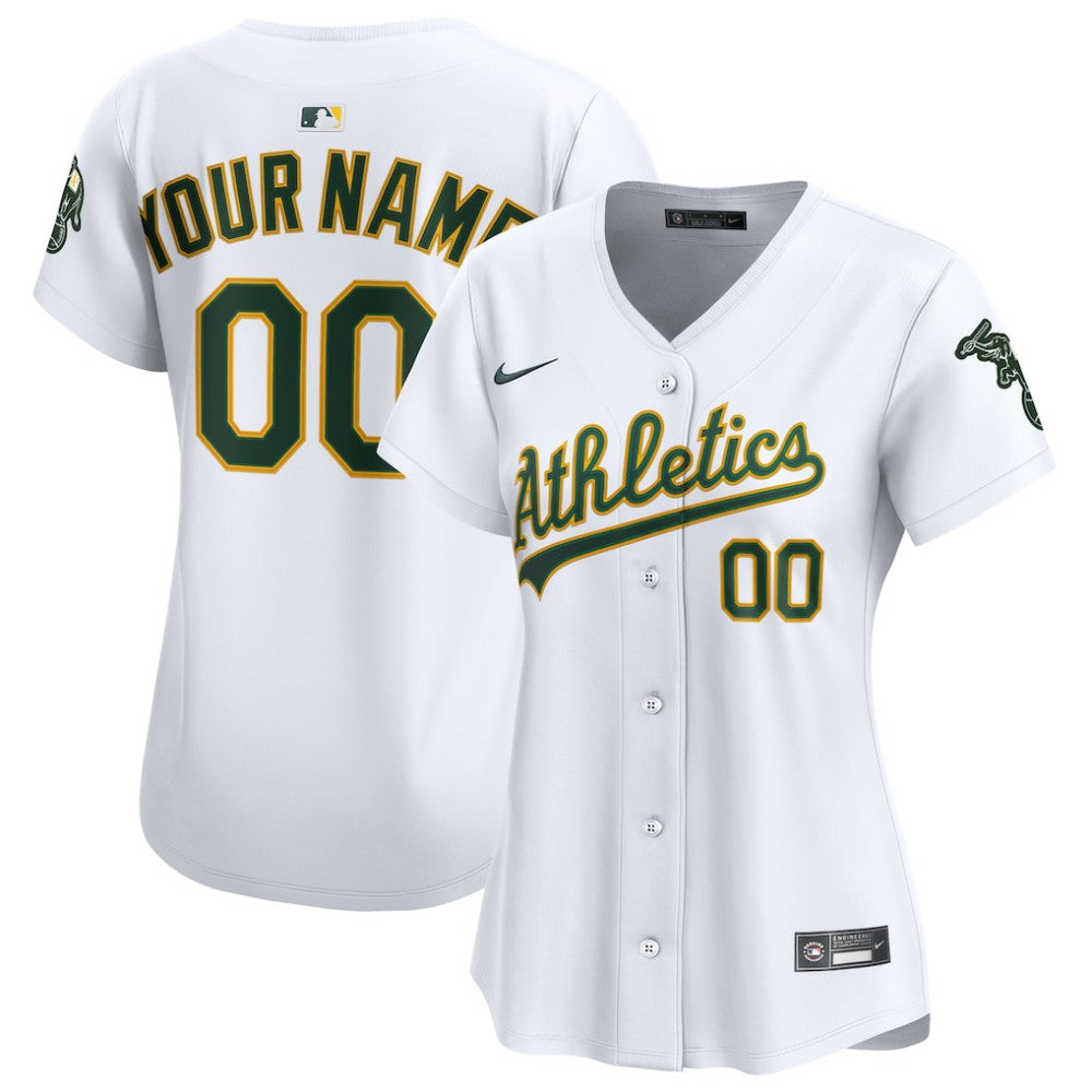 MLB Athletics Nike Women's Home Limited Custom Jersey