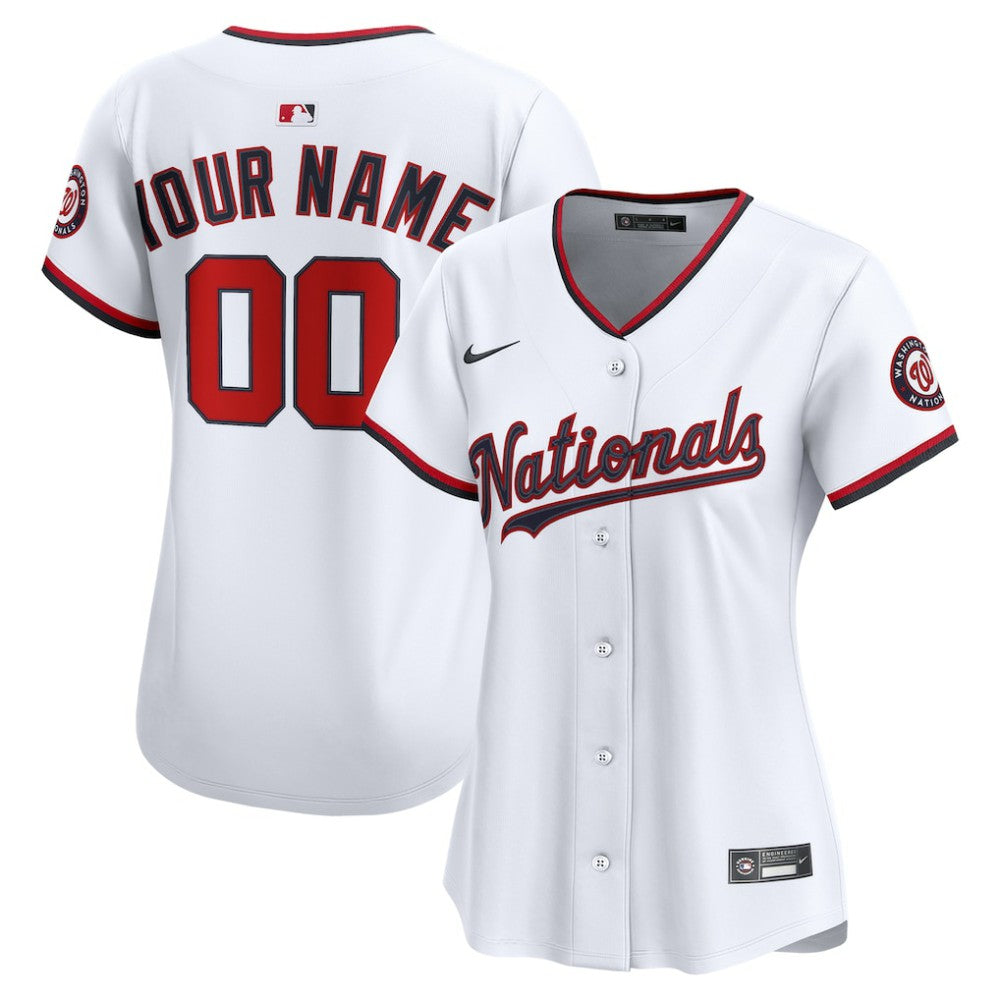 MLB Washington Nationals Nike Women's Home Limited Custom Jersey