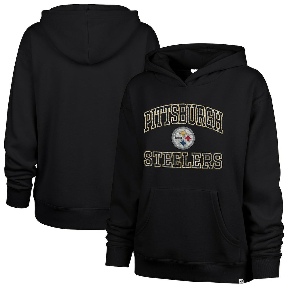 '47 Women's Clarity Naomi Hoodie - Pittsburgh Steelers