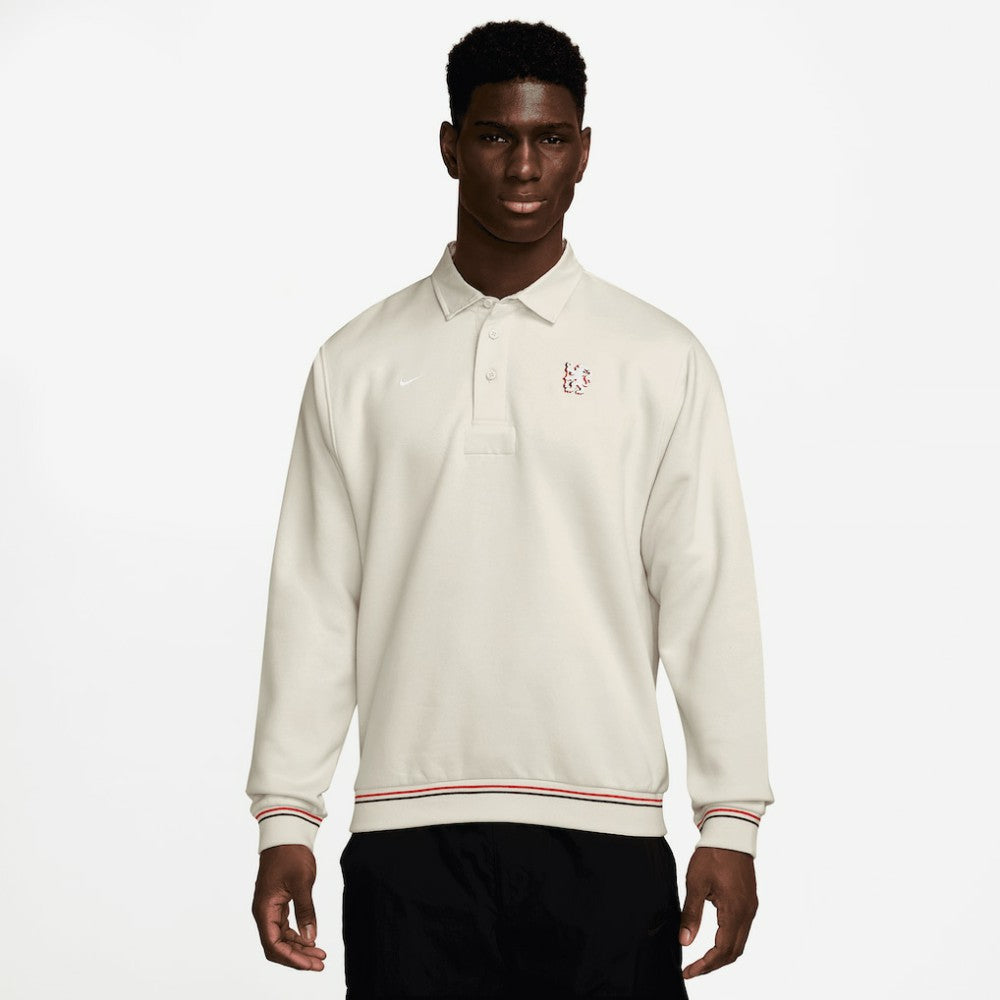 Chelsea Club Long Sleeve Polo - Nike Cream