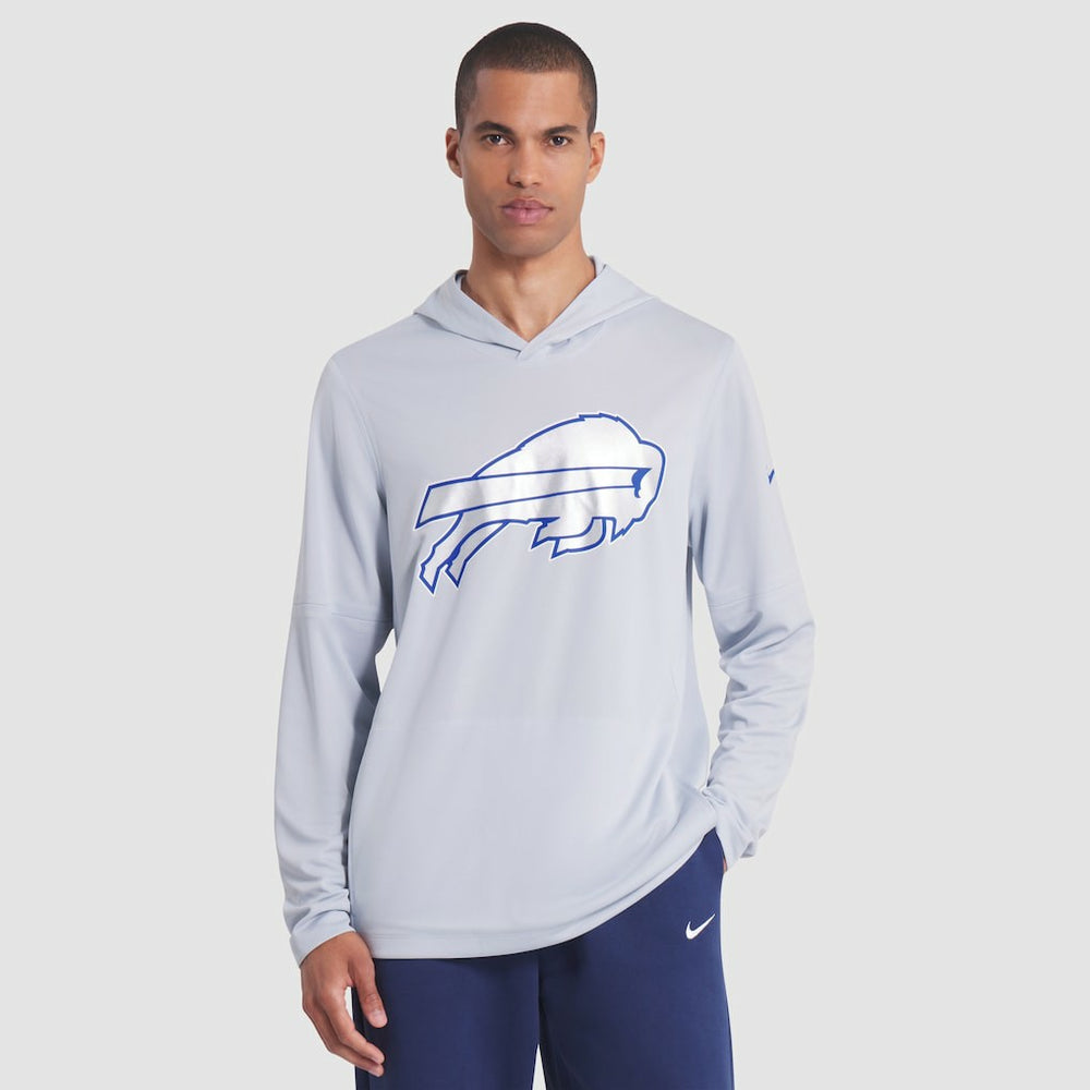 2025 Rivalries Collection Sideline Dri-FIT Long Sleeve Hoodie T-Shirt - Buffalo Bills